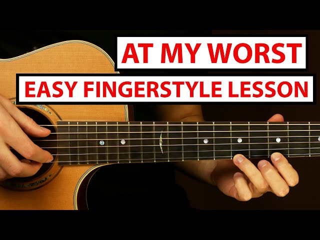At My Worst - Pink Sweat$ | Fingerstyle Guitar Lesson (Tutorial) How to Play Fingerstyle class=