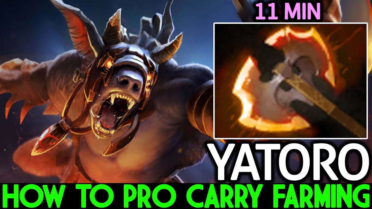 YATORO [Ursa] How to Pro Carry Farming 11 Min Battle Fury Dota 2