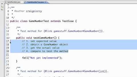 Creating a JUnit Test for GameNumber Java Class