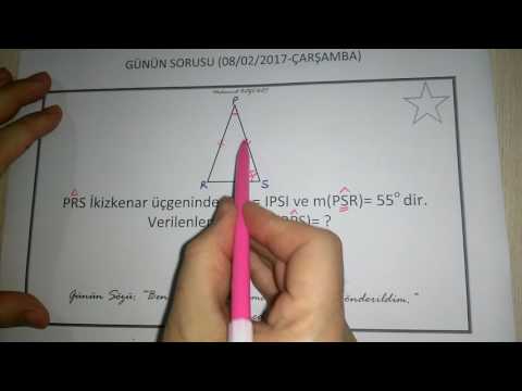 5.Sınıf Matematik-İkizkenar Üçgende