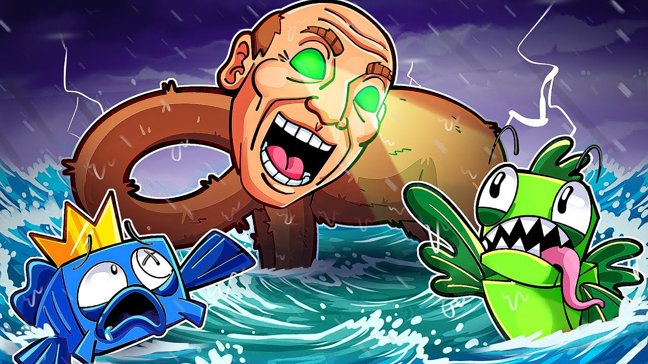 WE SWAM TOO FAR IN THE OCEAN! (Roblox Tiny Universe)