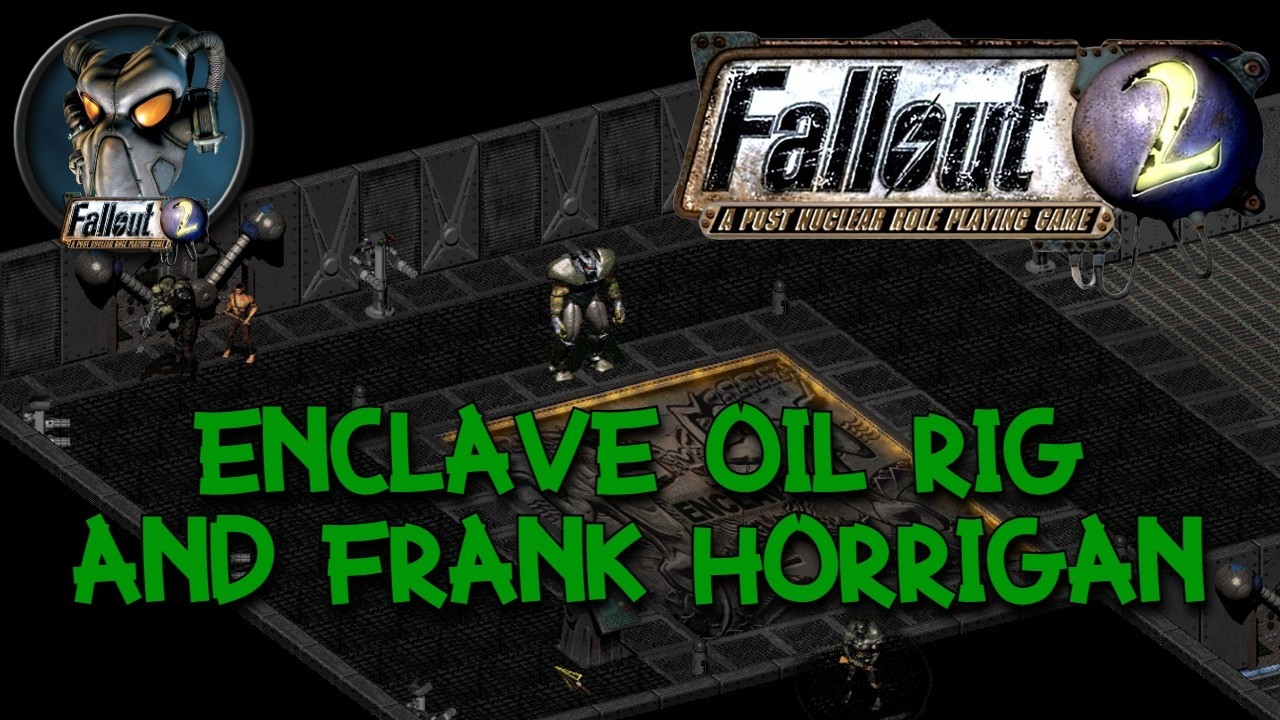 Enclave Rig Fallout 2 - Enclave Oil Rig - Frank Horrigan - Ending - YouTube
