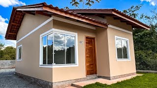 RESULTADO FINAL DE UMA CASA ECONÔMICA DE 2 DORMITÓRIOS  | COMO CONSTRUIR UMA CASA COM POUCO DINHEIRO