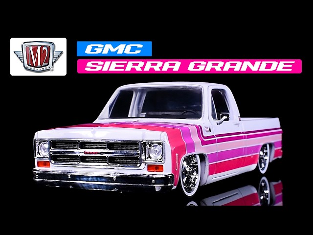 1976 GMC Sierra Grande 15 Pickup Truck White with Stripes 1/24