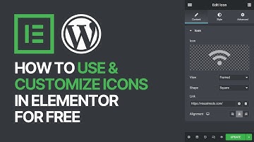 How to Use & Customize Icons in Elementor WordPress Plugin? (FREE)