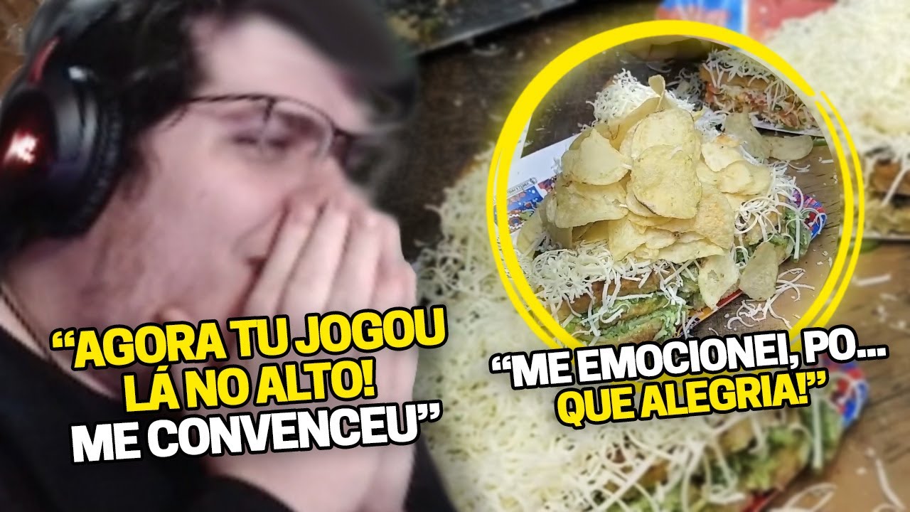CASIMIRO REAGE: SANDUÍCHE COM MAIS QUEIJO DO MUNDO (O INGREDIENTE FINAL SALVOU) | Cortes do Casimito