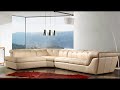 J&amp;M 397 🛋 Full Italian Leather Sectional Sofa in Beige LHF | Beige Sectional Couch