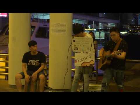 念念不忘 + 給我一個理由忘記 (Cover by 賢仔Zayden x Exppa) @TST Busking 2018.10.21