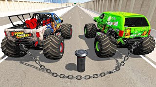 Monster Jam NEW Monster Trucks Jumps Racing and Crashes - MONSTER TRUCKS ATTACK