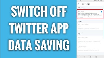 How To Switch Off Twitter App Mobile Data Saving