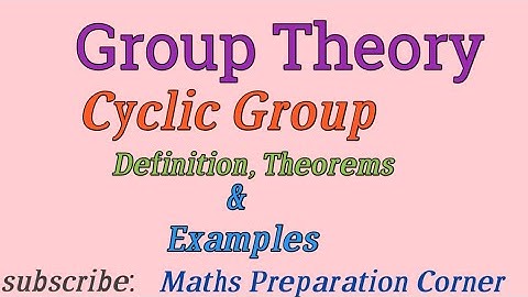 Cyclic Group. Definition,theorems with examples in hindi/urdu: Group theory