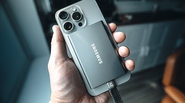 External SSD + iPhone 15 Pro/iPhone 15 Pro Max