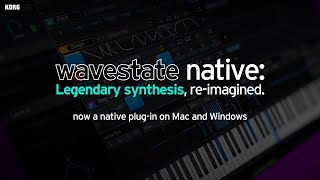 wavestate native - Legendary synthesis, re-imagined -  now a native plug-in on Mac and Windows.