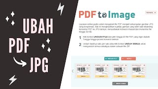 Cara Cepat Mengubah File PDF ke JPG dengan Mudah - Tutorial PDF to JPG. 
