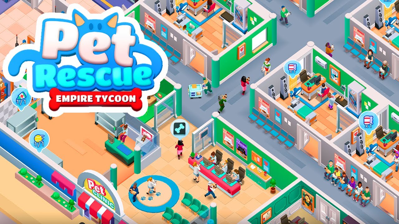 Pet Rescue Empire Tycoon - Idle Management Game