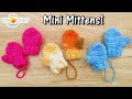 Miniature Mittens Ornament - Crochet Pattern & Tutorial