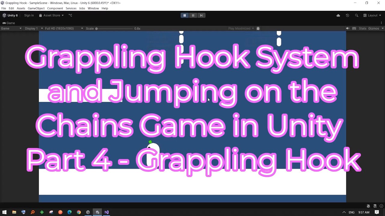 Grappling Hook System and Jumping on the Chains Game in Unity Part 4 ...