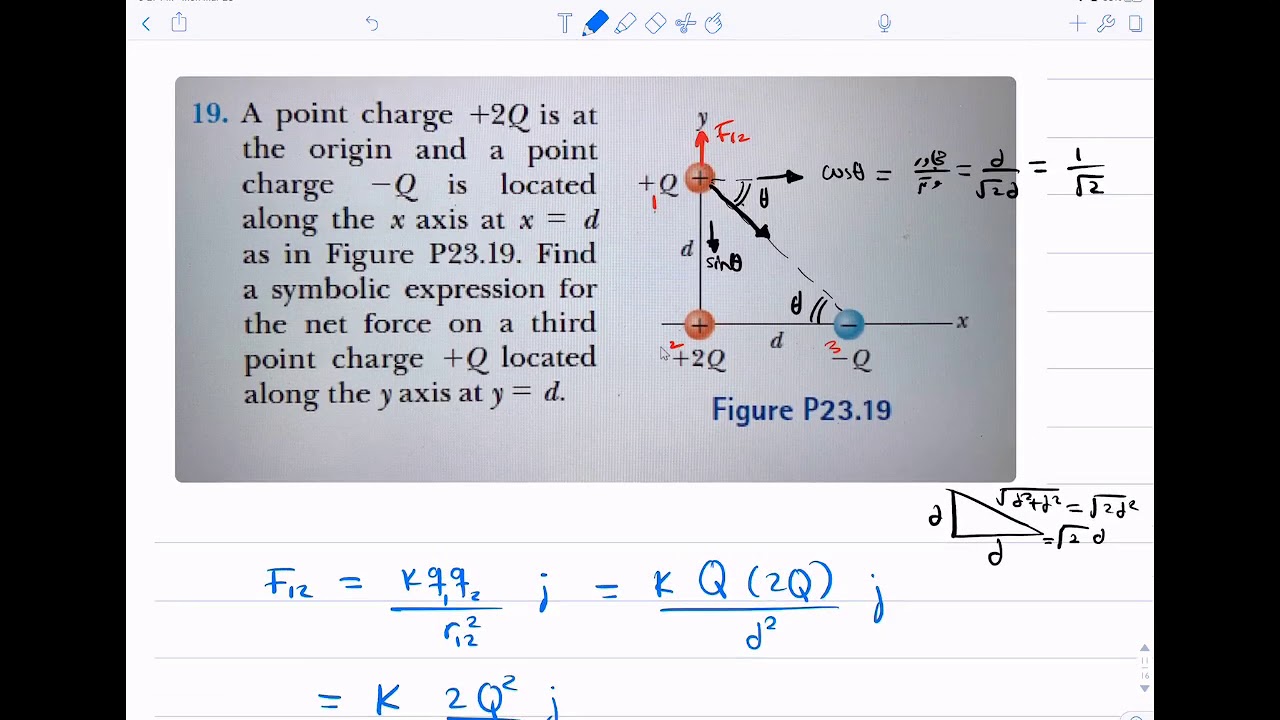 07 Electric fields CH23 Ex19 - YouTube