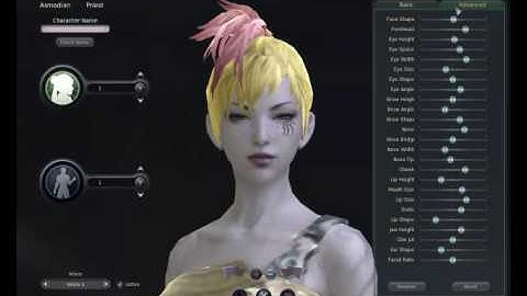 Aion Female Asmodian Character Creation