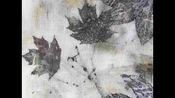 Eco Printing or Eco Dyeing on Silk or Cotton Fabric by Fiberartsy com