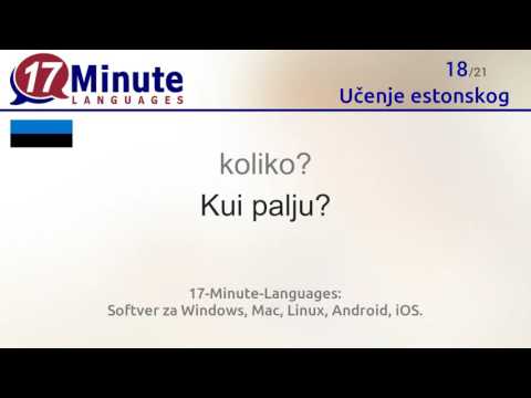 Video: Kako Naučiti Estonski Jezik