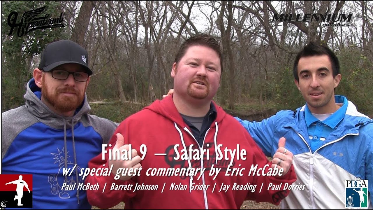 Парень, играющий в диск-гольф — видеоблог №253 — финальная девятка — Пол Макбет, Джонсон, Грайдер...