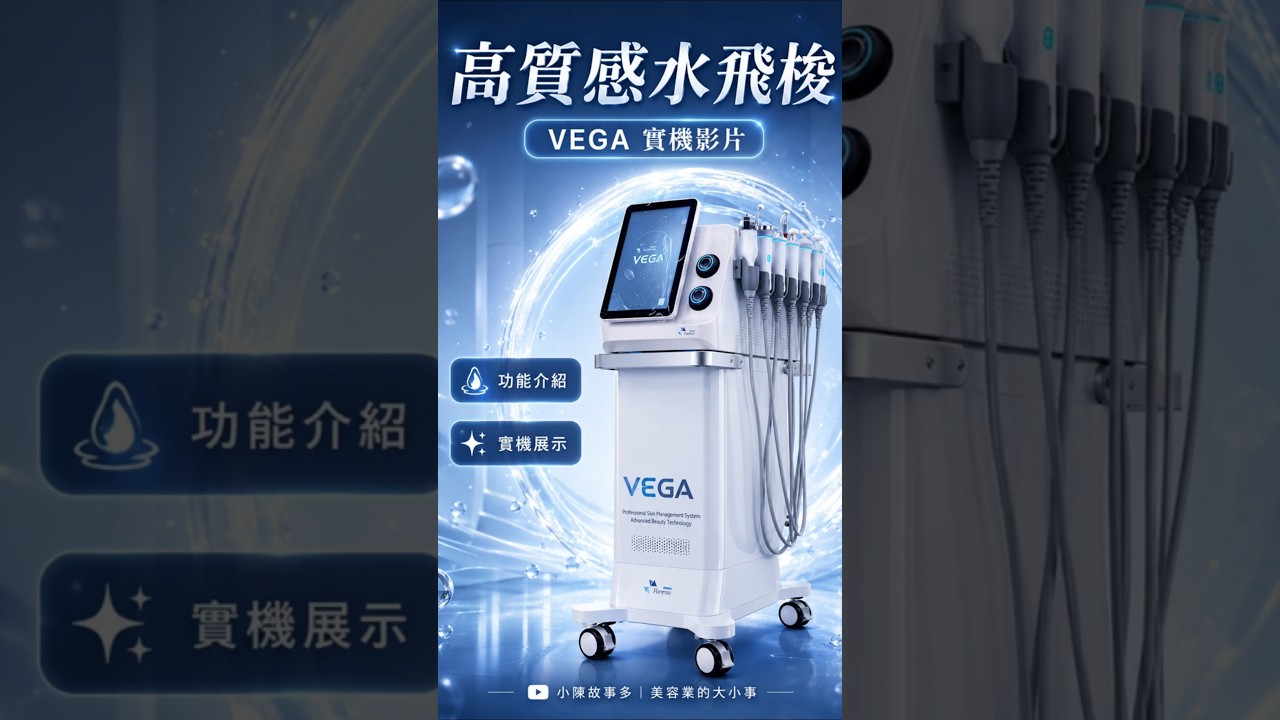 美容院升級首選！「織女星高質感水飛梭」實機操作示範，打造高端科技美容🔥合法合規 #pif  #合法合規 #熱門 #美妝保養 縮圖