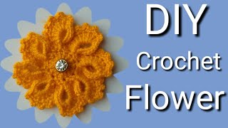 Crochet Design : How To Crochet A Flower : Wagon Wheel Flower Free Crochet Pattern