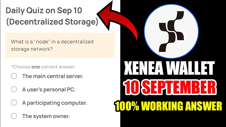 Xenea Wallet Quiz Answer 10 September | Xenea Wallet Quiz 10 Sept | Xenea Wallet Voucher Code Today
