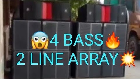 4 Bass 2 line Array Sound check🎧 Testing new video full Bass🔥 vibration 💥 2021 new remix song