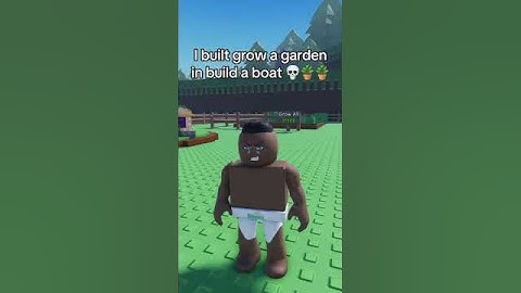 I built Grow a Garden in build a boat 🤑 #roblox #coems