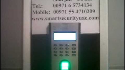 F708 Time Attendance And Access Control Device www.smartsecurityuae.com