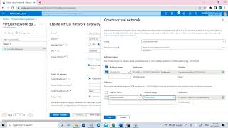 How to Configure an ExpressRoute Gateway? || How to Create Virtual Network and subnets?