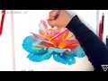 AMAZING Rainbow flower with Colored Pencils by Viviana Valdez