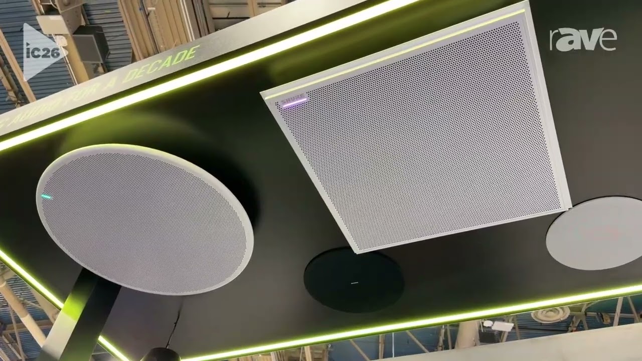 InfoComm 2026: Shure Demos the MXA925 Ceiling Array Microphone With Dual RJ45