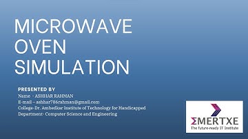 Microwave Oven || Emertxe Internship Project ||  Microcontroller picsimlab