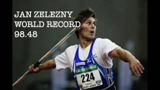 Javelin World Record Jan Zelezny 98 48 Youtube