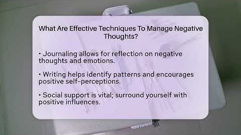 What Are Effective Techniques To Manage Negative Thoughts? - Inside Body Image