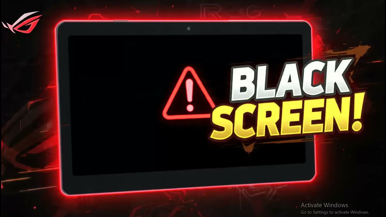 How to fix  Black screen on startup  on new ROG Ally unit