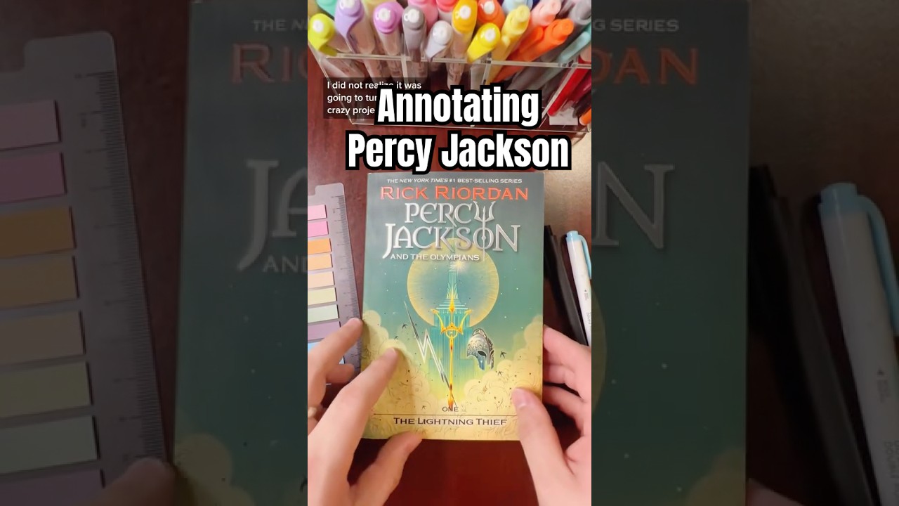Annotating Percy Jackson #books #percyjackson #bookannotations #booktube
