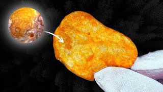 Zoomed Into Potato Chips