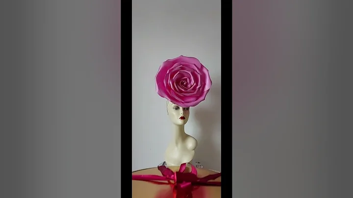 Large pink rose wedding fascinator,#derby2023, #retrohat, #bride2023 , #bridalheadband #cabaret