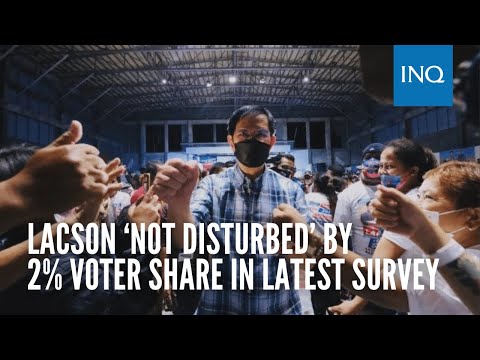 Lacson ‘not disturbed’ by unchanged 2% voter share in latest survey