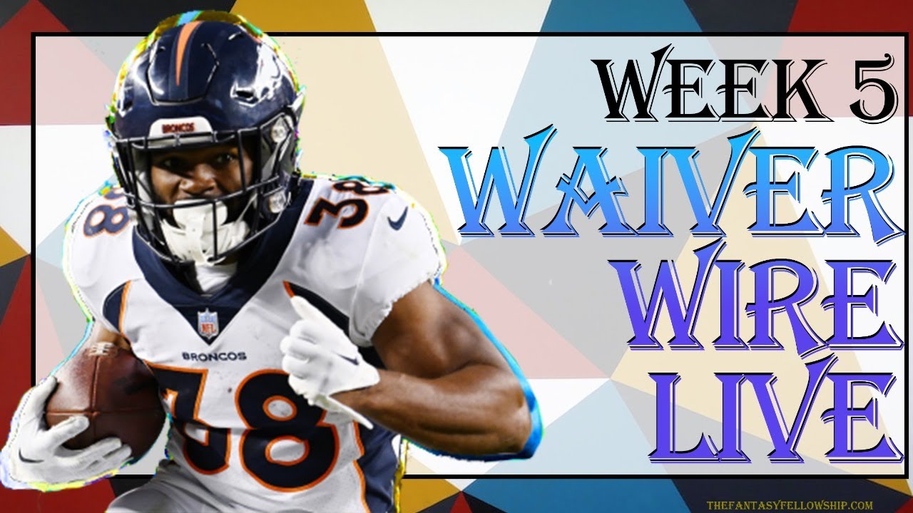 🏈 WEEK 5 Waiver Wire Live! YouTube