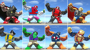 All Big Fig Characters Perform Hulk Transformation in LEGO Marvel Super Heroes