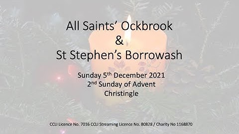 Sunday 5th December 2021 – 2nd Sunday of Advent - Service Highlights – John 1:1-14 – The Life Light