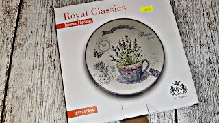 ASMR UNBOXING | Unpacking Provence plate (Royal Classics)