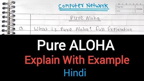 What is Pure ALOHA Explain With Example | Pure ALOHA in Hindi | Computer Network 