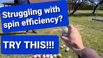 Spin Efficiency -  Try This!!! // Pitching with Pitch Logic
