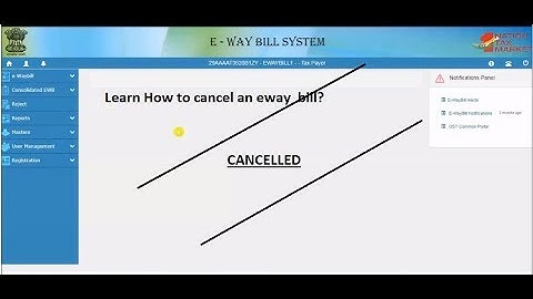 How to cancel an eway bill- cancellation or deletion of an Eway bill